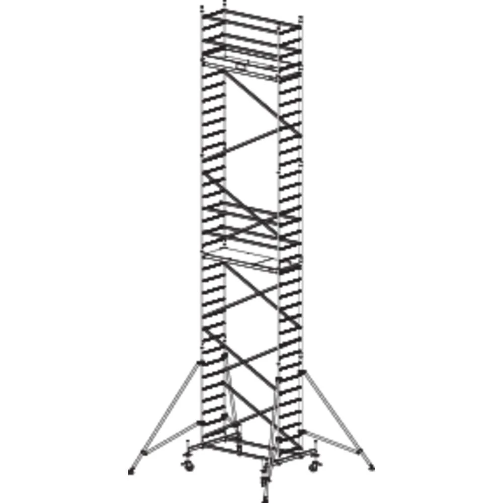 Sinterbronze (value.2976892) Skela Mobilna Radna visina (maks.): 10.30 m Krause ProTec 910189 Srebrna 181 kg slika