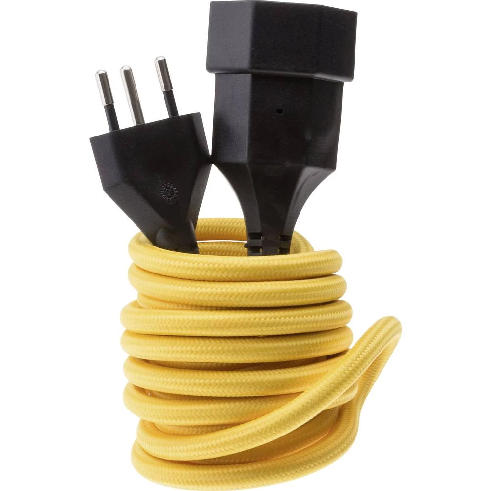 Max Hauri 114092 struja produžetak žuta 3.00 m H05VV-F 3G 1,0 mm² slika