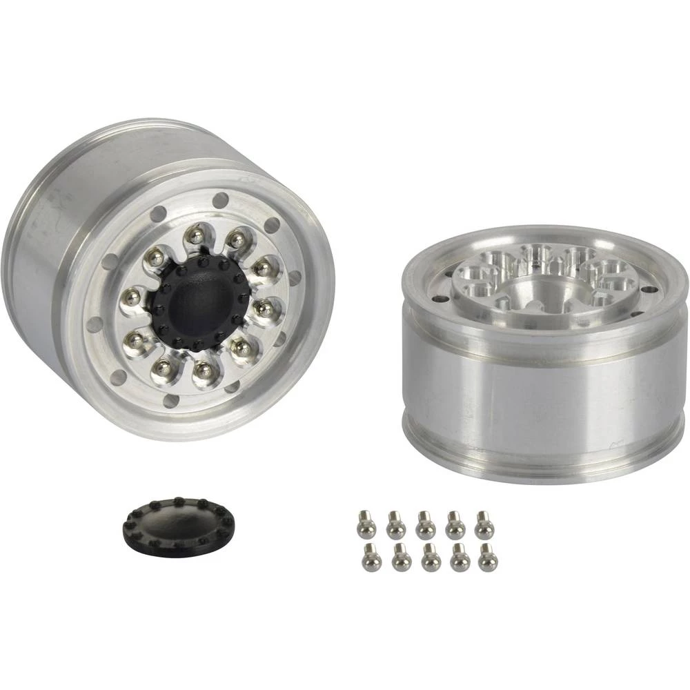 Carson Modellsport 1:14 Kamion Naplatci 28 mm Aluminijum Euro optika Aluminij boja 2 ST slika