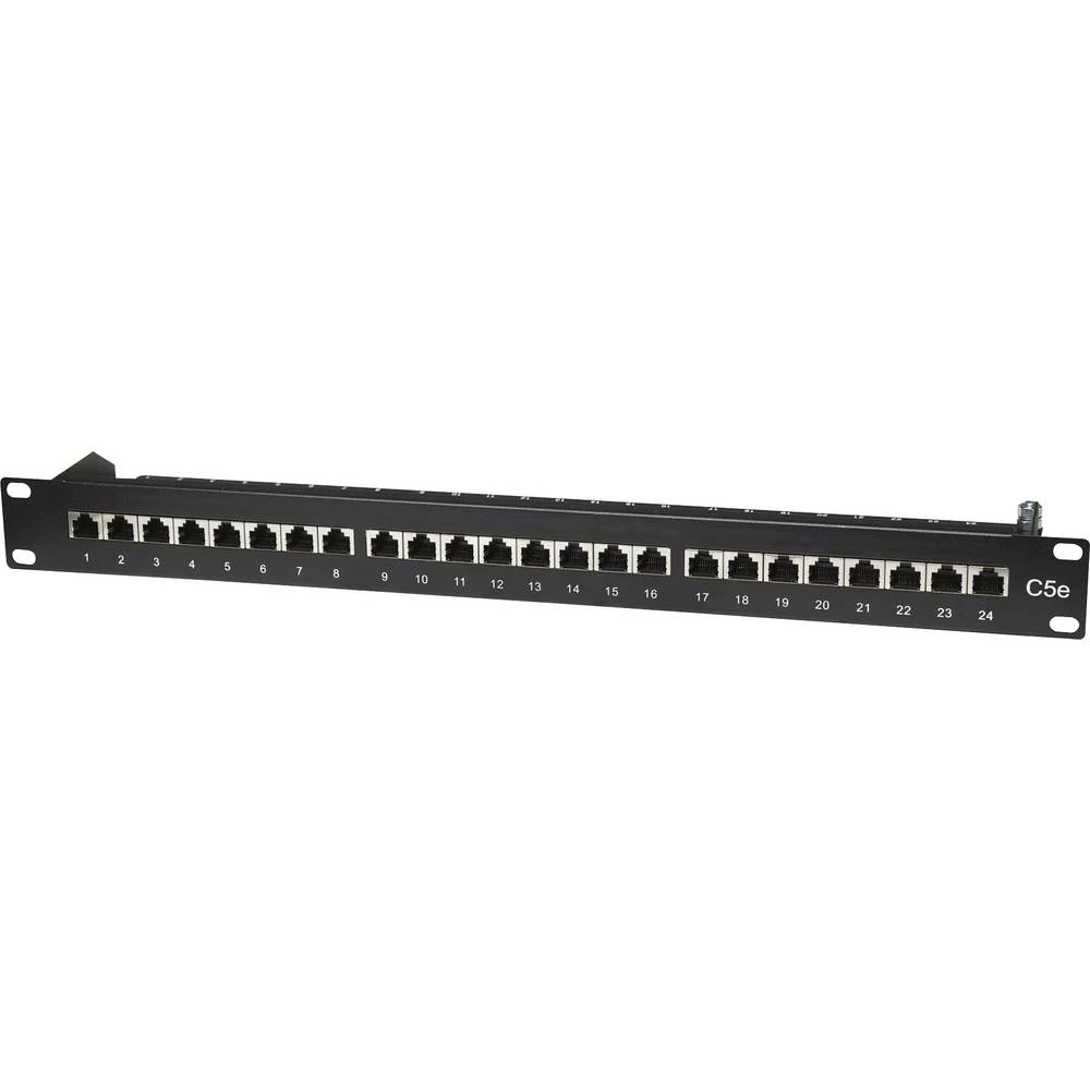 24 ulaza Mreža Patch panel Intellinet 513487 CAT 5e 1 U slika