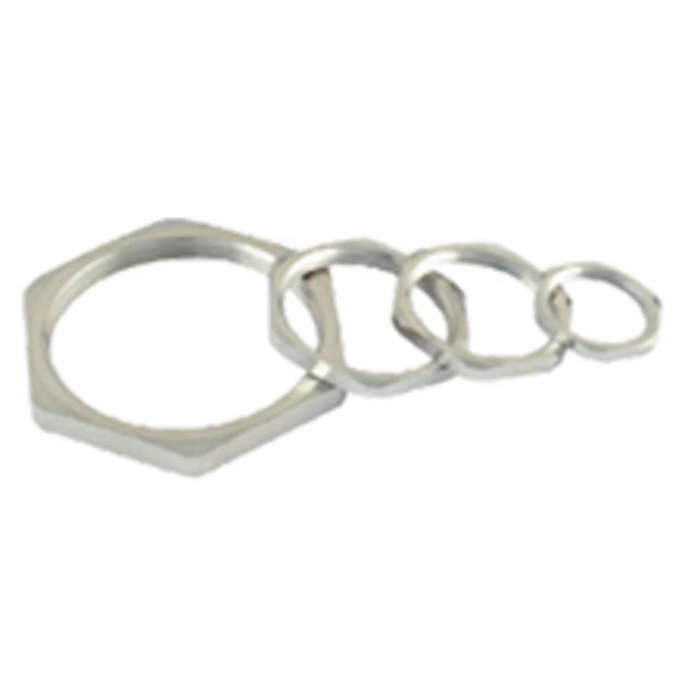 Molex 936000096 GWconnect Metal Nut, Brass, Nickel Plated, M40 Thread slika