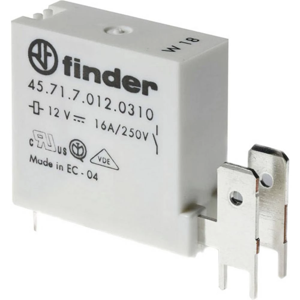 Finder 45.71.7.012.0310 relej za tiskane pločice 12 V/DC 16 A 1 zatvarač 50 St. slika
