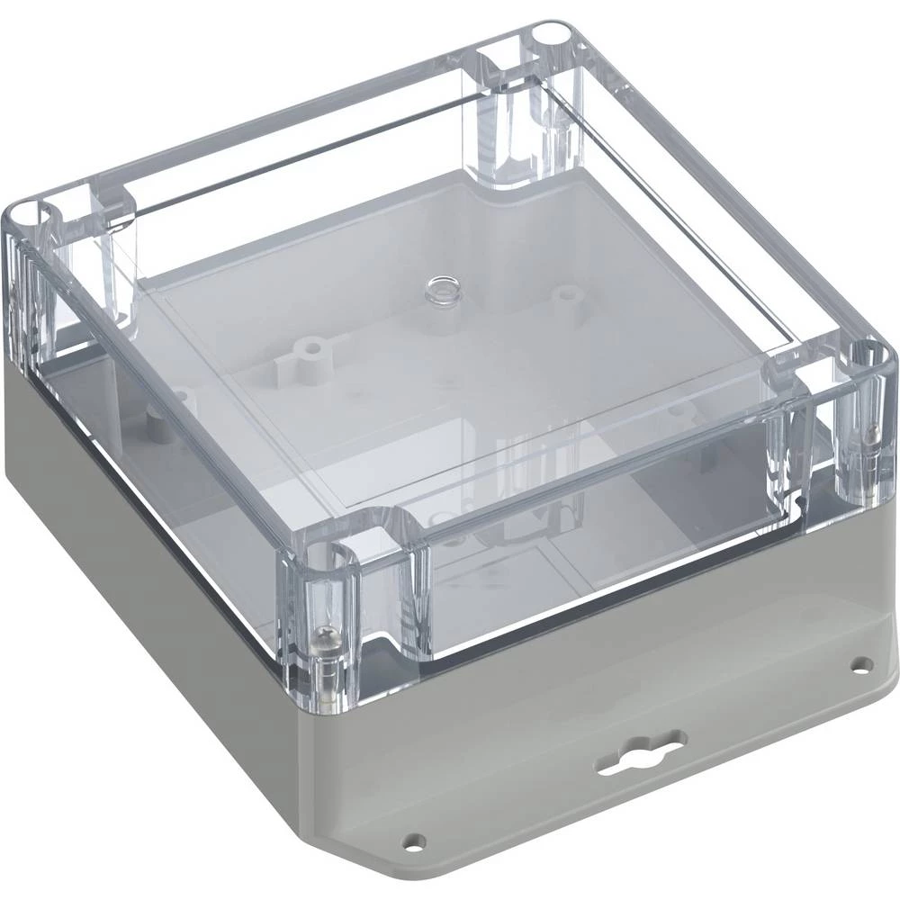 TRU COMPONENTS 6U07121206639 TC-13865324 industrijsko kućište 151.4 x 121.4 x 60 polikarbonat svijetlosiva, prozirna 1 S slika