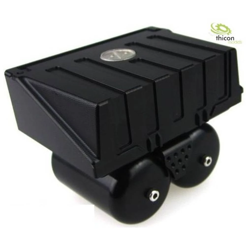 Thicon Models 50034 1:14, 1:16 Kutija za baterije s ktlovima od aluminija crna 1 ST slika