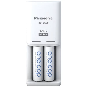 Panasonic Compact BQ-CC50 +2x eneloop AA punjač okruglih stanica nikalj-metal-hidridni micro (AAA), mignon (AA) slika