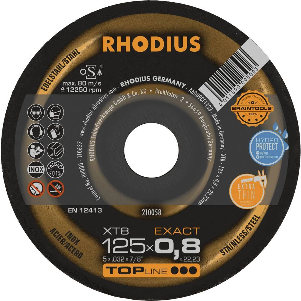 Rhodius XT8 EXACT 210058 rezna ploča 50 kom. nehrđajući čelik, čelik slika