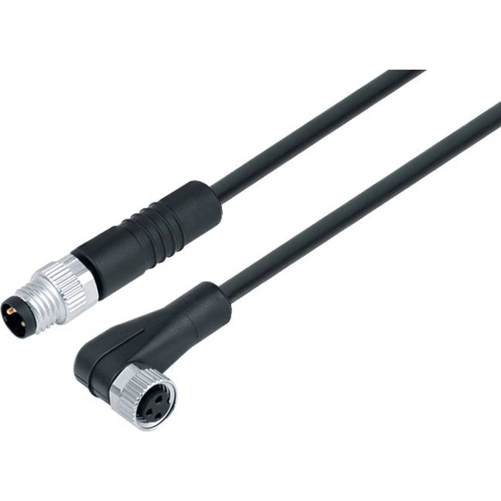 binder 77 3408 3405 50003-0060-20 utični konektor za senzor/aktivator, konfekcionirani ravni muški konektor, ženski kone slika