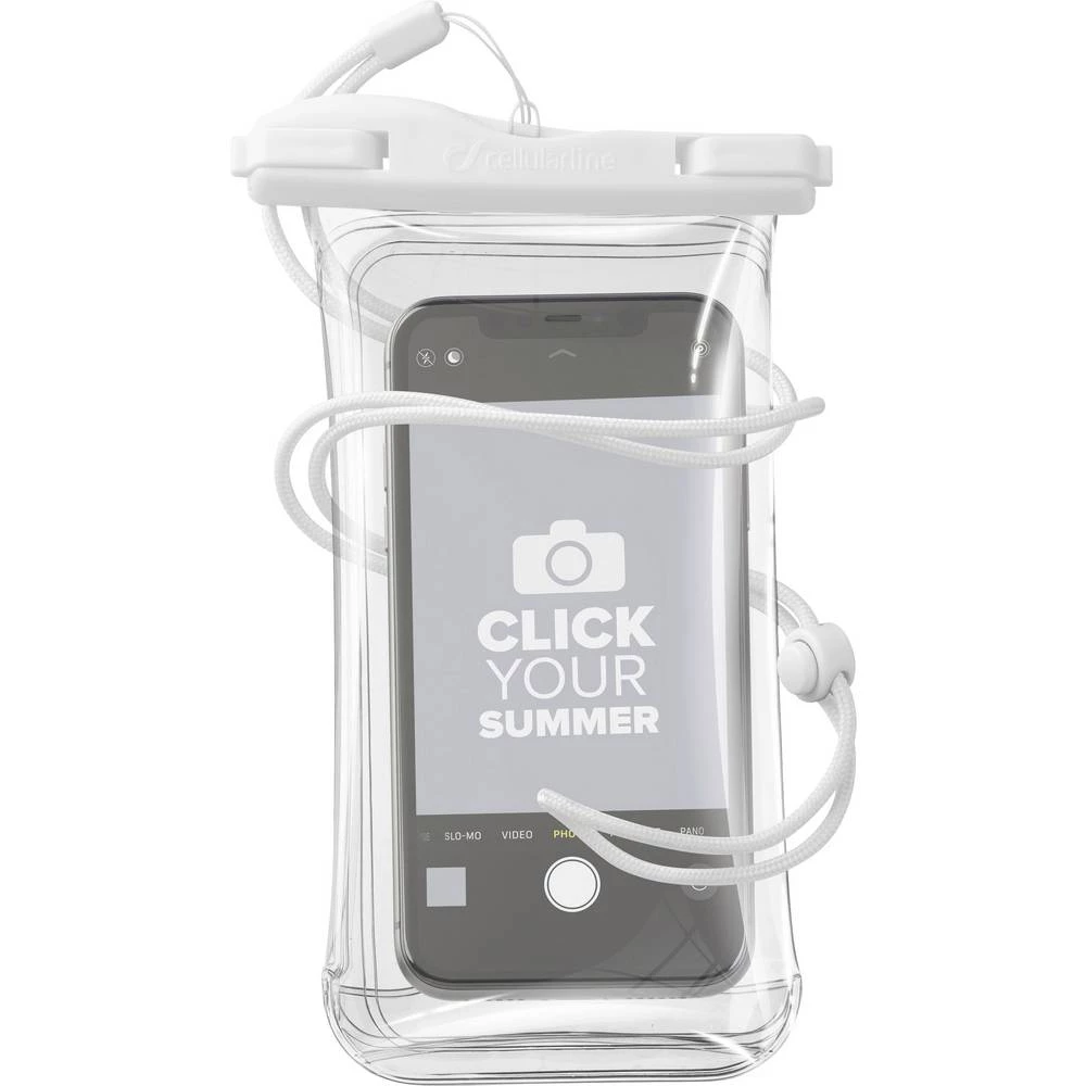 Cellularline VOYAGER20W torbica sa prozorom bijela, prozirna slika