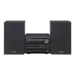 Panasonic SC-PM254EG-K stereo uređaj Bluetooth®, CD, DAB+, UKW, USB,  2 x 10 W crna