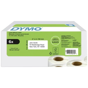 DYMO  etikete   Boja trake: bijela  54 mm slika