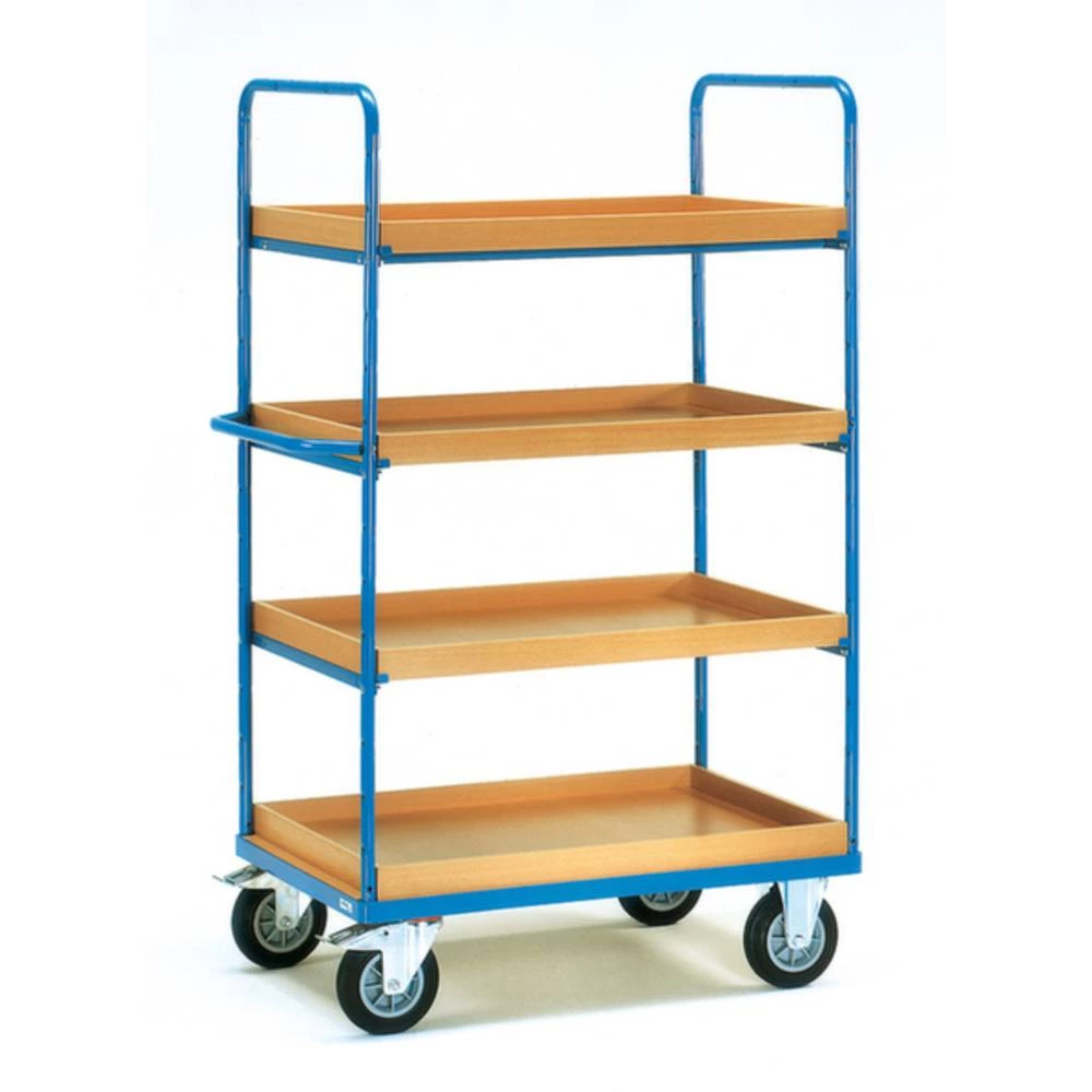 Fetra Hauptartikel 8321 etažna kolica čelik obložen s prahom Opterećenje (maks.): 500 kg briljantno-plava (RAL 5007) boj slika