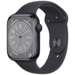 Apple Watch Series 8 GPS 45 mm ponoćno aluminijsko kućište s ponoćnim sportskim remenčićem - običan Apple Watch Series 8 GPS 45 mm kućište od aluminija ponoć sportska narukvica ponoć