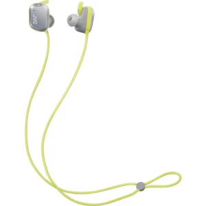 Bluetooth® sportske in ear slušalice JVC HA-AE1W-H u ušima vodootporne žuta, srebrna slika