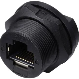 TRU COMPONENTS TC-E13T-FR6-PPF RJ45 utičnica za stražnju montažu na tiskane ploče IP67 (s navojem) TC-13543664 Broj polo