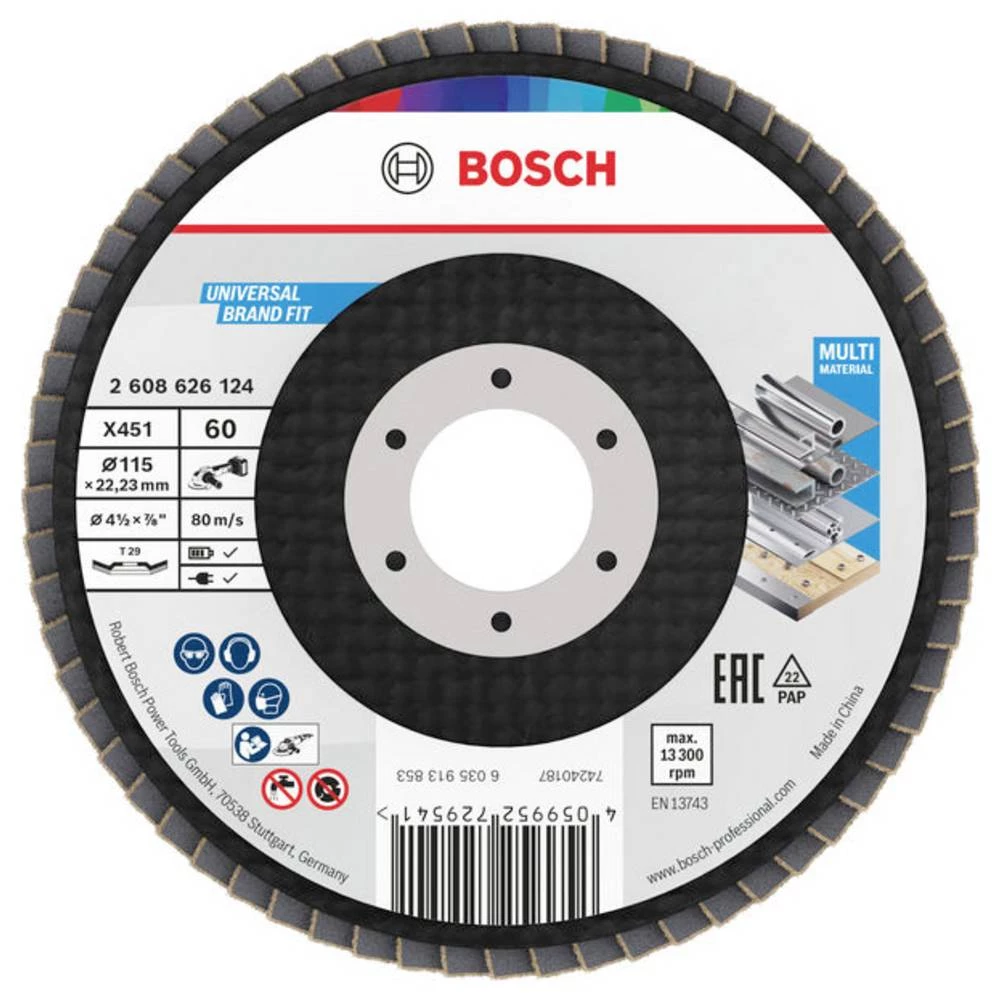 Bosch Accessories 2608626124 lamelna brusna ploča promjer 115 mm Promjer bušotine 22.23 mm 1 kom. slika