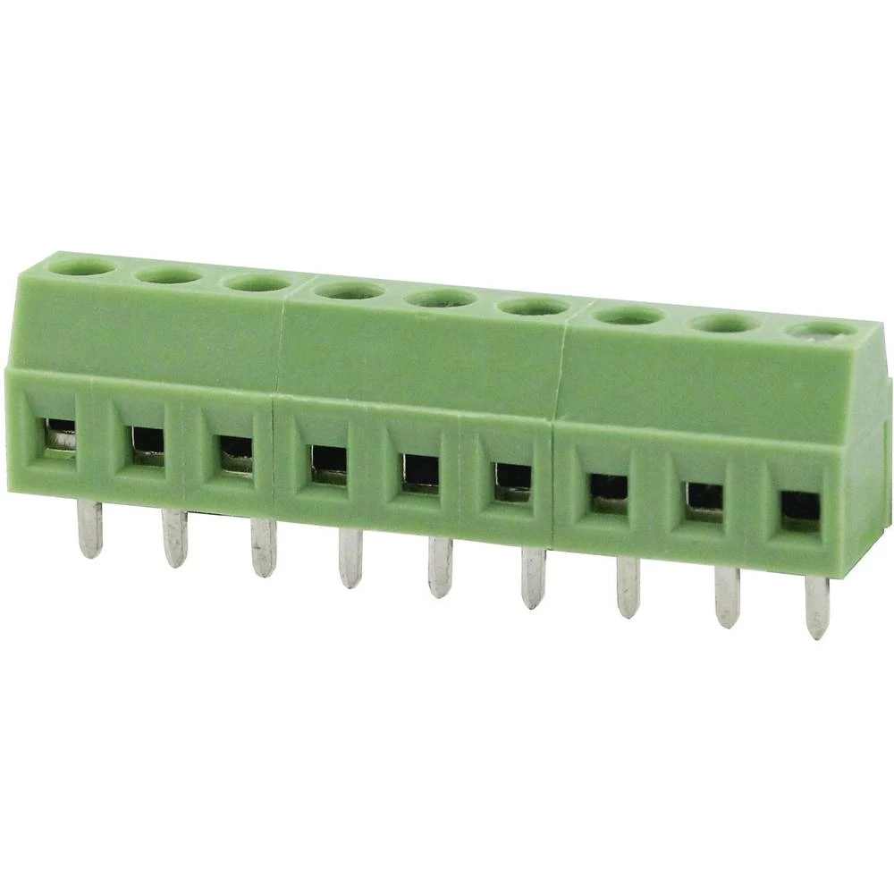 Degson Vijčana blok spojka 1.31 mm&sup2; Broj polova 3 Zelena 100 ST slika