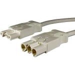 Adels-Contact 96475305 mrežni priključni kabel mrežni adapter - mrežni konektor Ukupan broj polova: 2 + PE bijela 0.50 m 75 St.