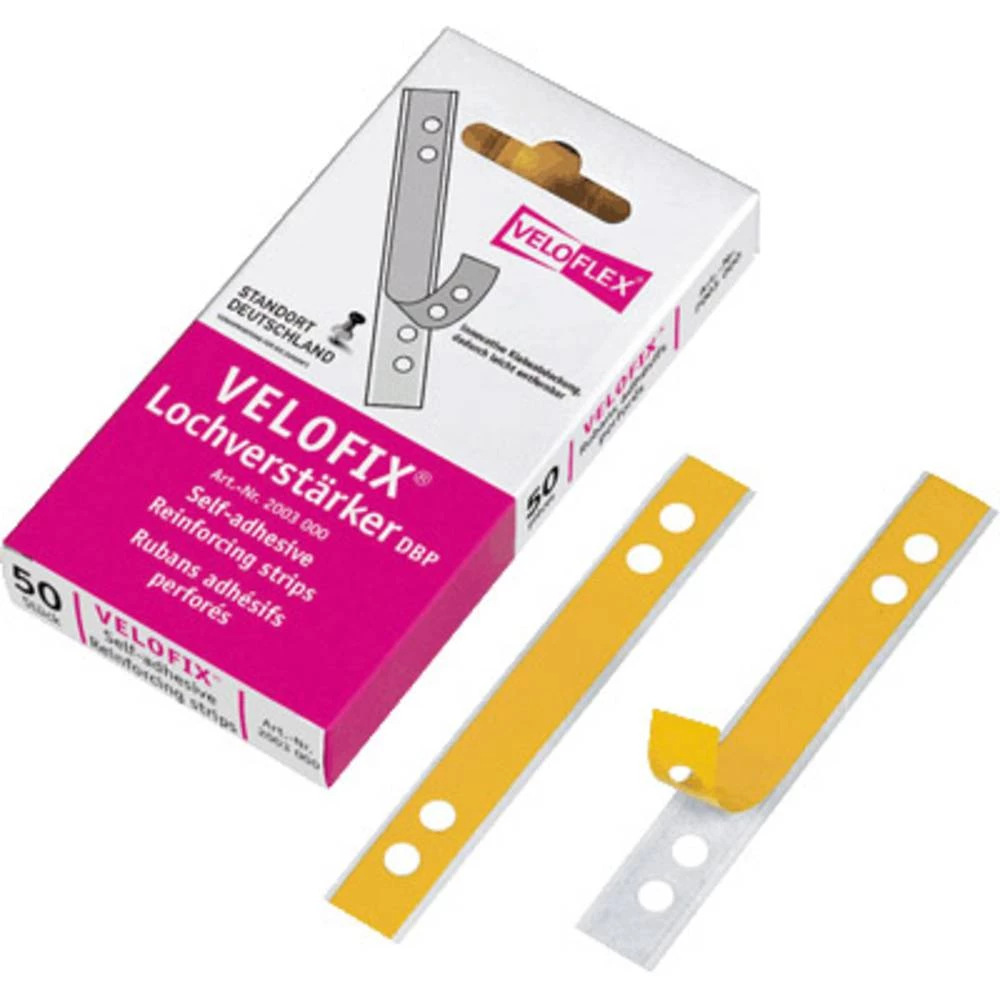 Veloflex Pojačalo rupe VELOFIX&reg; Razmak rupa : 60 mm, 80 mm Stakleno prozirna 50 ST 2003000 slika