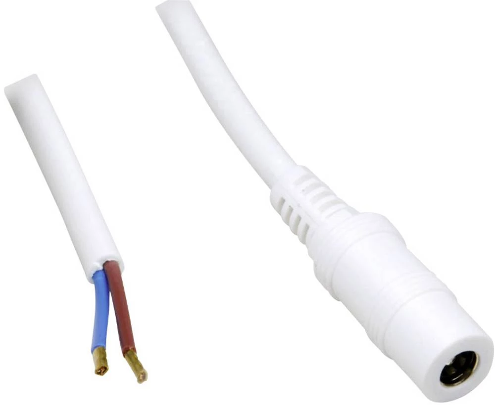 TRU COMPONENTS Niskonaponski priključni kabel Niskonaponski konektor-Kabel bez kraja 5.50 mm 2.50 mm 0.30 m 1 ST slika