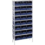 raaco 181112 stalak za pohranu u cijelosti  (Š x V x D) 920 x 2000 x 340 mm čelik, polipropilen  plava boja, srebrna