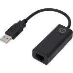 USB 2.0 Adapter [1x Muški konektor USB 2.0 tipa A - 1x RJ45-Ženski konektor 8p8c] Crna HP