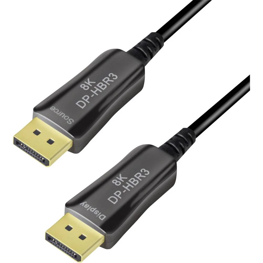 LogiLink DisplayPort AV priključni kabel [1x DisplayPort - 1x DisplayPort] 50 m crna slika