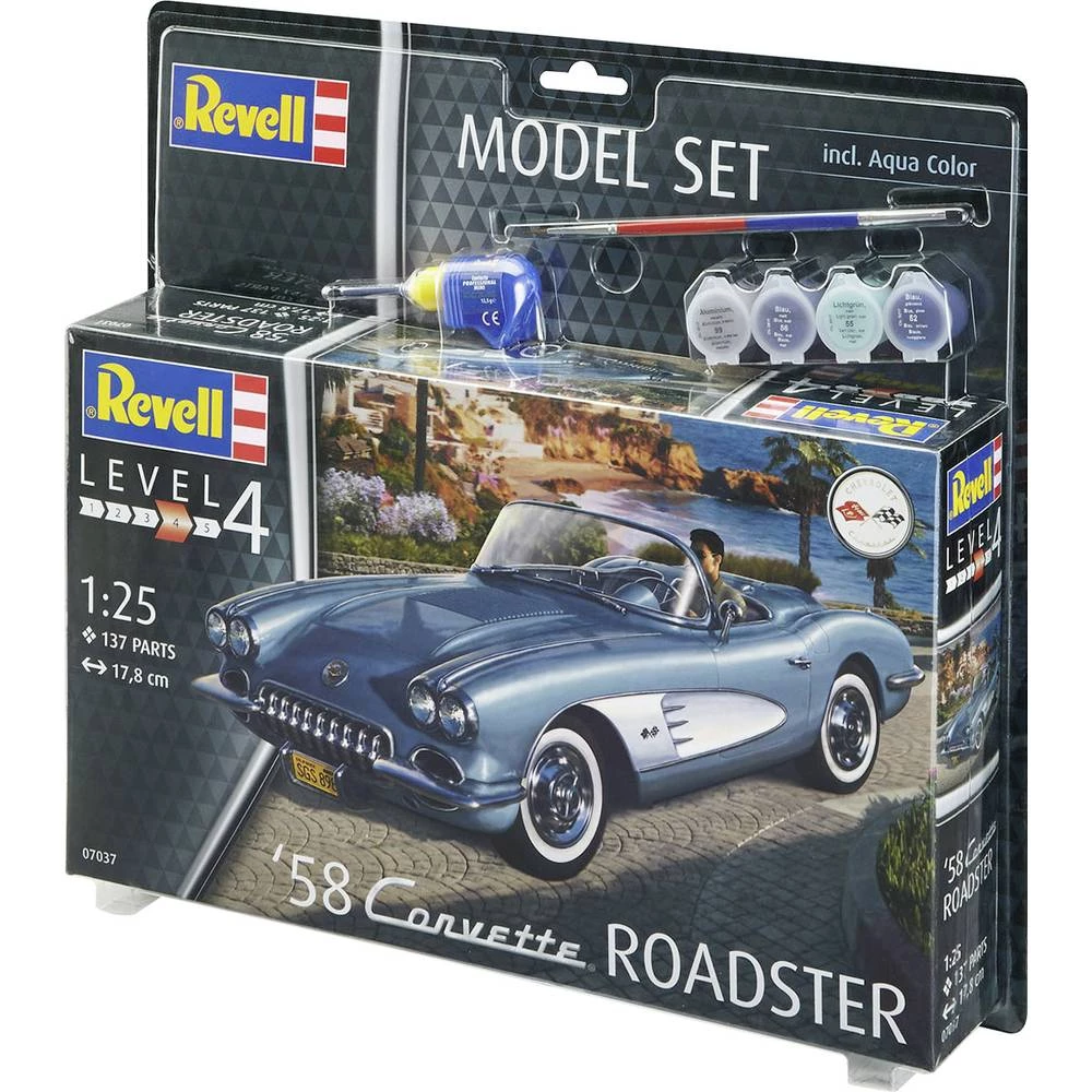 Revell 67037 58 Corvette Roadster Model automobila za sastavljanje 1:25 slika