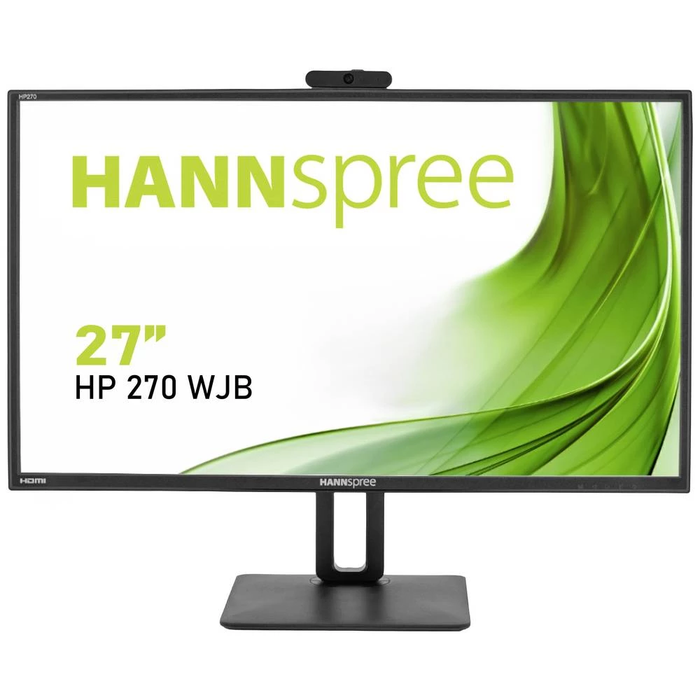 Hannspree HP270WJB LED zaslon 68.6 cm (27 palac) Energetska učinkovitost 2021 D (A - G) 1920 x 1080 piksel Full HD 5 ms VGA, DisplayPort, HDMI™, USB 3.0, audio line-in, utičnica za slušalice  slika