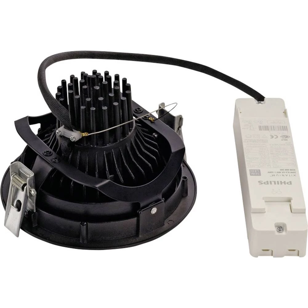 LED ugradna svjetiljka 35 W Toplo-bijela SLV Supros 114110 Crna slika