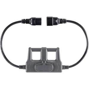 Mjerni adapter Muški konektor IEC, C20 - Ženski konektor IEC C19, 16 A VOLTCRAFT CAA-1L 16 Tamnosiva slika