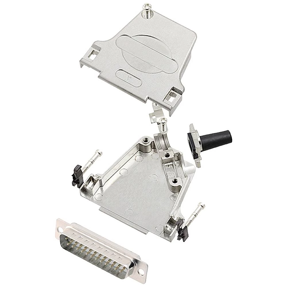 Komplet D-SUB pinskih konektora 45 ° Broj polova: 25 Lemni kup encitech D45ZF25-DMP-W-K 1 ST slika