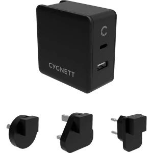 Cygnett CY2411PDWCH USB punjač utičnica 2 x ženski konektor USB-C™, ženski konektor USB 2.0 tipa a slika