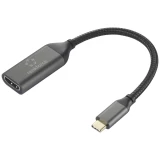 Renkforce RF-5234038 USB-C® / HDMI adapterski kabel [1x muški konektor USB-C® - 1x ženski konektor HDMI] crna pletena zaštita 0.15 m