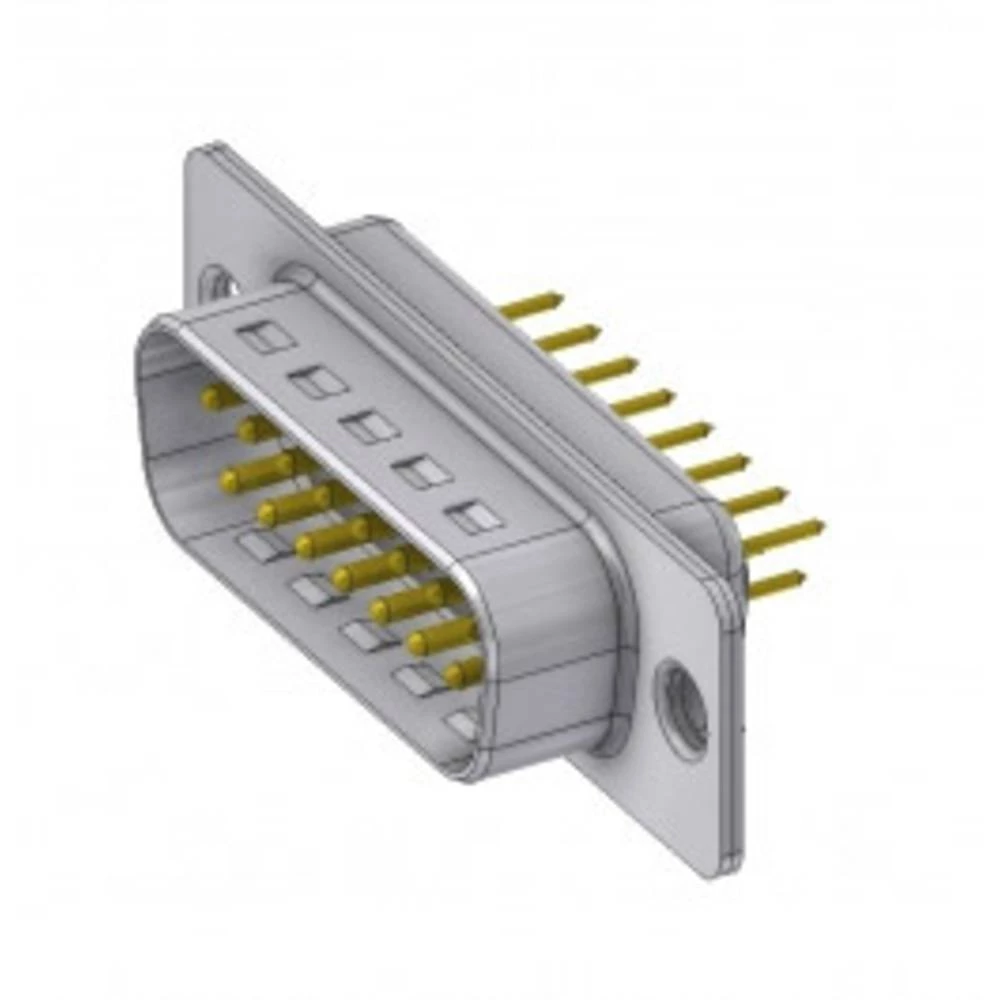 D-SUB utikač 180 ° Broj polova: 15 Lem, Pinovi DELTRON SWISS 1 ST slika