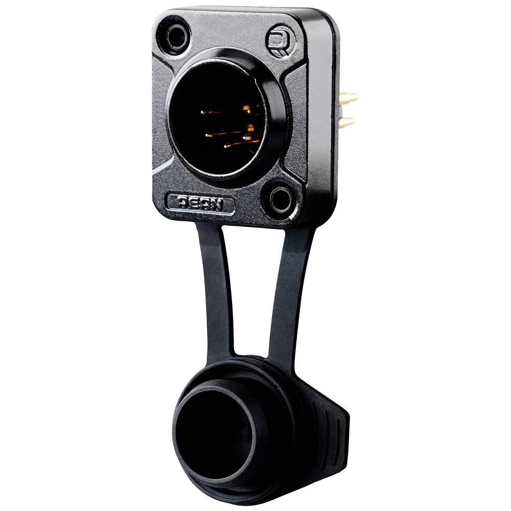 Rean AV RRX5M-Z-012-0 XLR utični konektor utikač, ugradni Broj polova (broj): 5 crna 100 St. slika