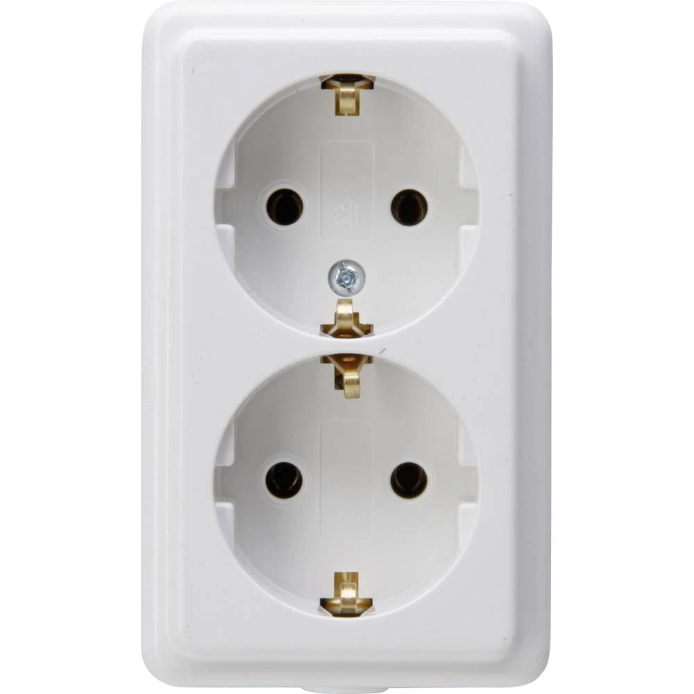 Kopp 120106006 Razdjelna letva bez prekidača 2-struki Smeđa boja slika