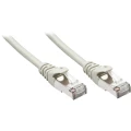 LINDY 48348 RJ45 mrežni kabel, Patch kabel cat 5e F/UTP 15.00 m siva sa zaštitom za nosić 1 St. slika