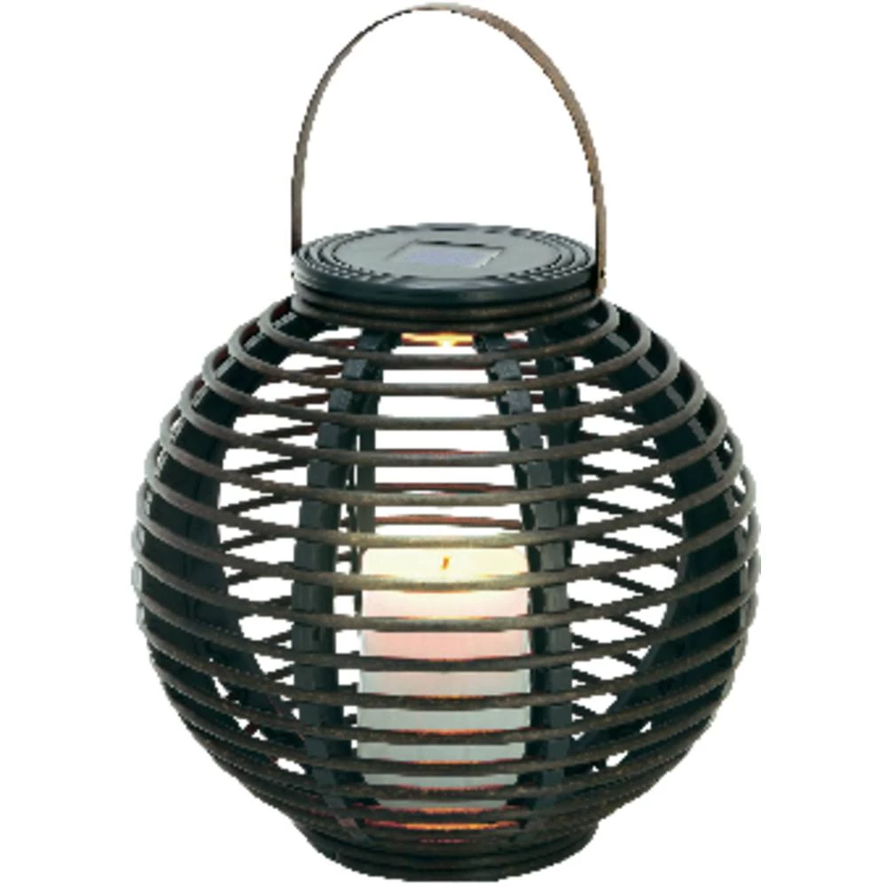 Solar svjetlo za vrt LED Žuta Esotec Rattan Antracitna boja slika