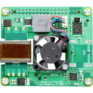 POE ploča za proširenje zaRaspberry Pi® 5 B Raspberry Pi® PoE+ Hat Raspberry Pi® 5 B slika