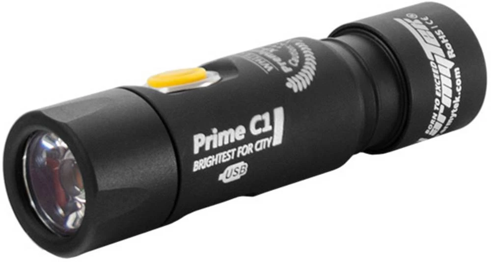 LED Džepna svjetiljka ArmyTek Prime C1 pogon na punjivu bateriju 970 lm 60 g Crna slika