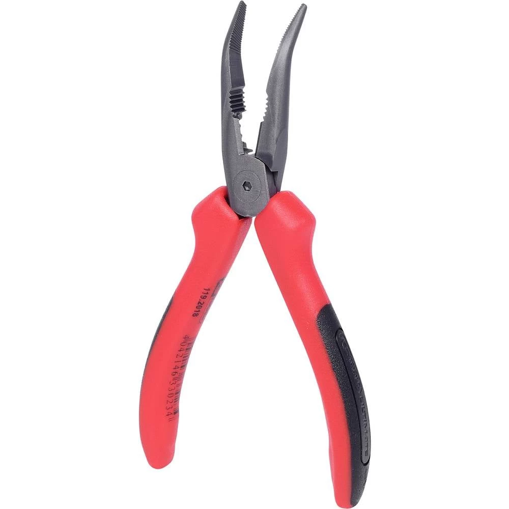 KS Tools 1192018 plosnata okrugla kliješta 45° savijeno čelik za alat 165 mm slika