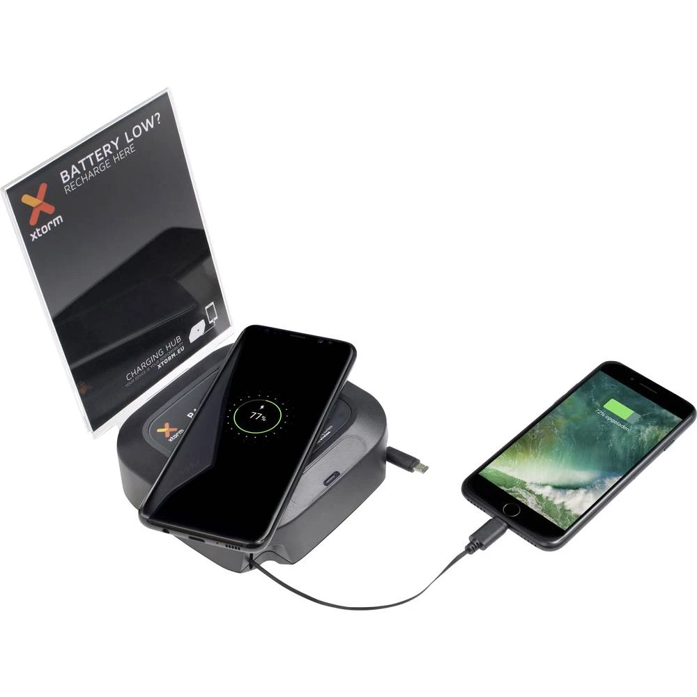 Xtorm by A-Solar indukcijski punjač Table Top BU106 Izlazi Qi standard, USB, Muški konektor Micro USB , Muški konektor Apple Doc slika