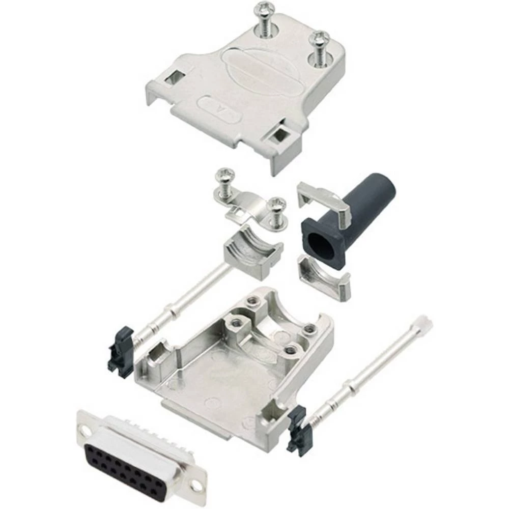 Višestruki ženski konektor D-SUB komplet 180 ° Broj polova: 15 Lemni kup Amphenol 1 ST slika