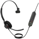 Jabra Engage 40 telefon Over Ear Headset žičani, Bluetooth® mono crna smanjivanje šuma mikrofona kontrola glasnoće