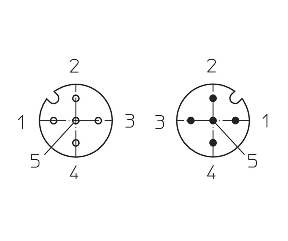 Priključni kabel za senzor/aktivator M12 Ravni muški konektor 1.50 m Broj polova: 5 Lutronic 1101 1210 1200 05 302 1,5m 1 ST slika