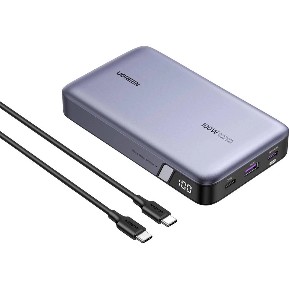UGREEN 25188 powerbank (rezervna baterija) 20000 mAh Li-Ion USB-C®, USB siva slika