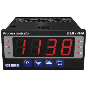 Emko ESM-4900 2-točkovni, p, pi, pd, pid univerzalni kontroler Pt100 -200 do +1700 °C relej 5 A (D x Š x V) 86.5 x 48 x slika