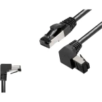 BKL Electronic 144018 RJ45 mrežni kabel, Patch kabel CAT 8.1 S/FTP 1.5 m crna bez halogena 1 St.