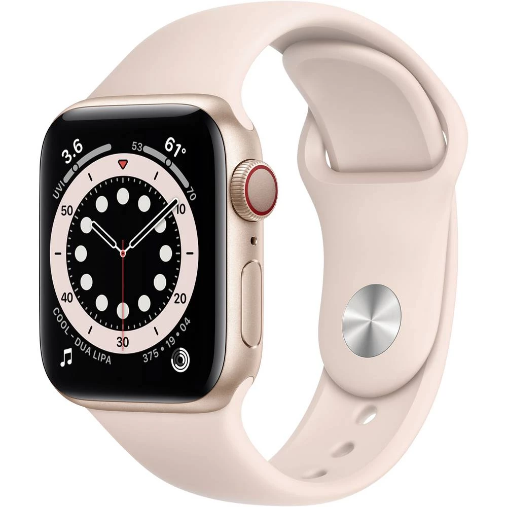 Apple Watch Series 6 GPS 40 mm kućište od aluminija ružičasto-zlatna (roségold) sportska narukvica ružičasti pijesak slika