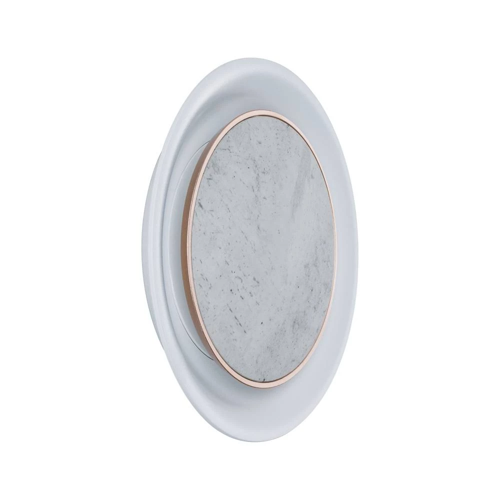 LED ugradbena zidna svjetiljka 2.5 W Toplo-bijela Paulmann Dekorativ 92927 Bijela (mat), Betonsko-siva boja slika